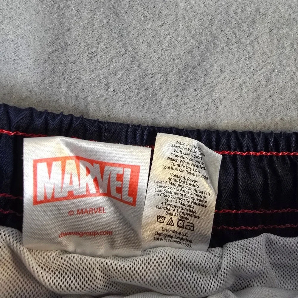Marvel Spider-Man Boys Swim Trunks Red‎ Black Web Graphic Board Shorts Size 5/6